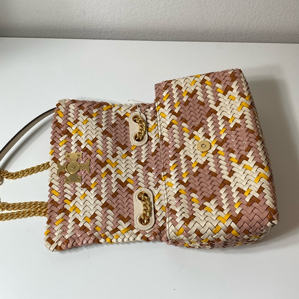 NWT Tory Burch Kira Woven Small Convertible Shoulder Bag - Picture 3 of 12